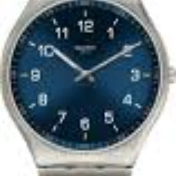 25- NIB SWATCH SKIN SUIT BLUE WATCH - Picture 6 of 7